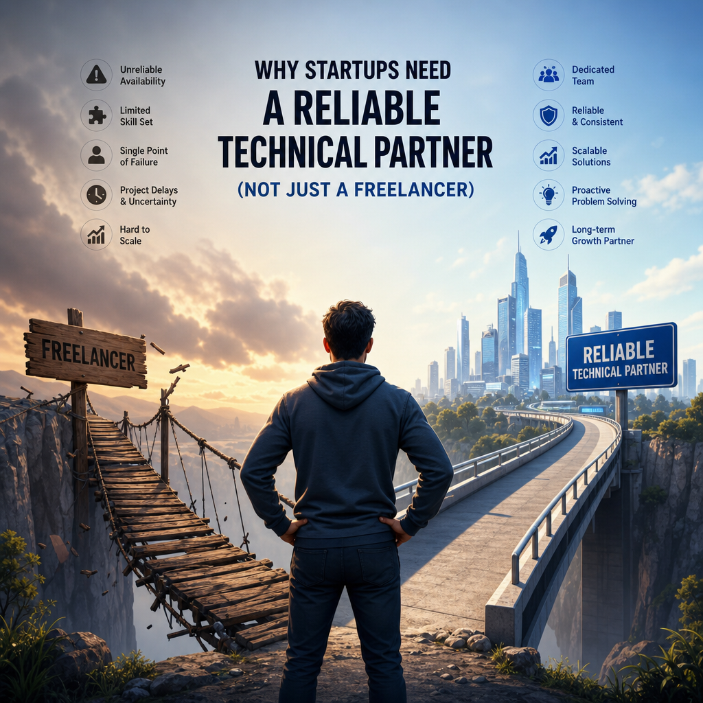 Why Startups Need a Reliable Technical Partner (Not Just a Freelancer)