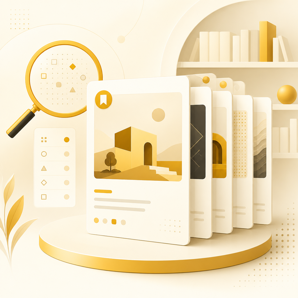 Illustration of a case studies database used to validate startup infrastructure decisions.