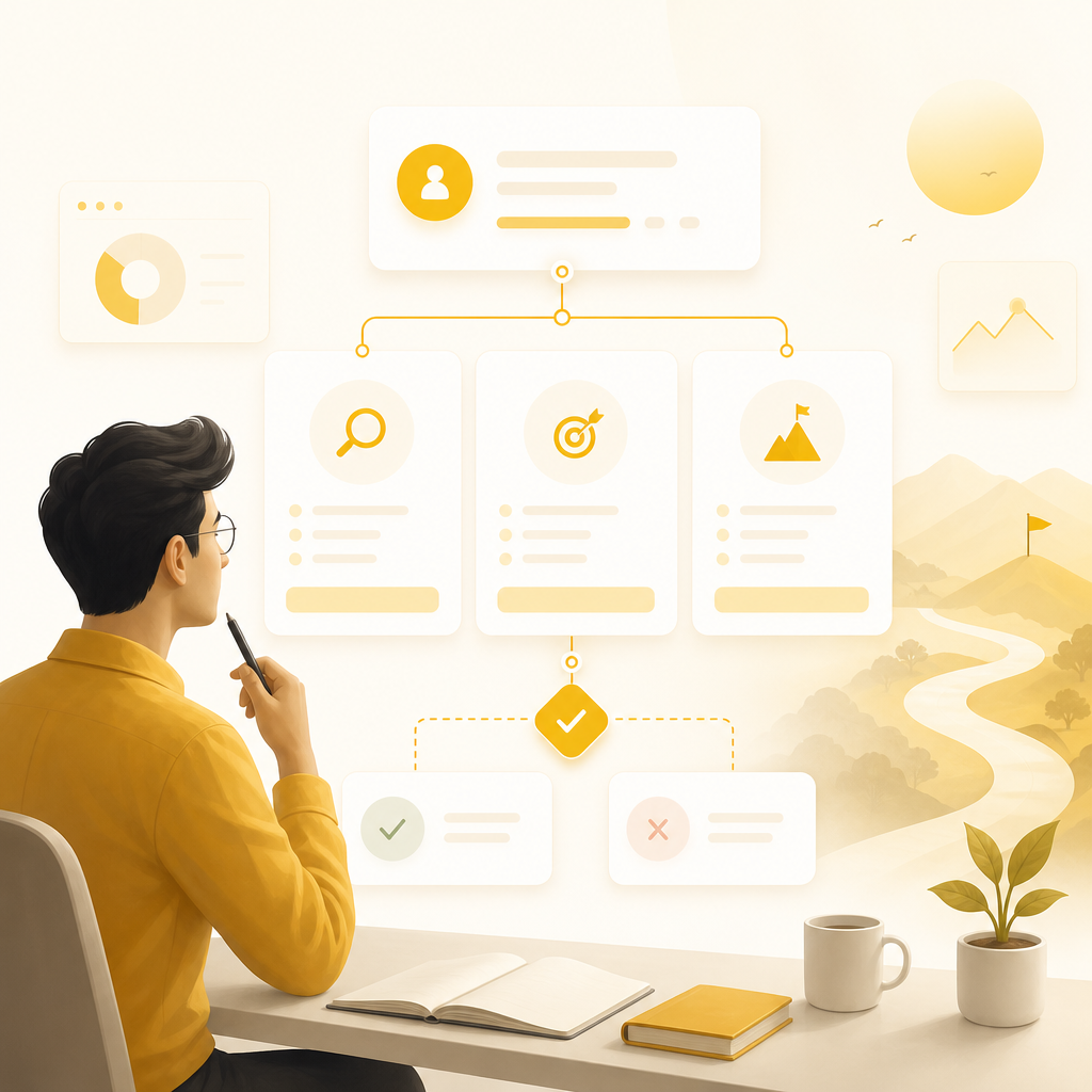 Founder and team visually organizing startup infrastructure discovery questions and requirements.